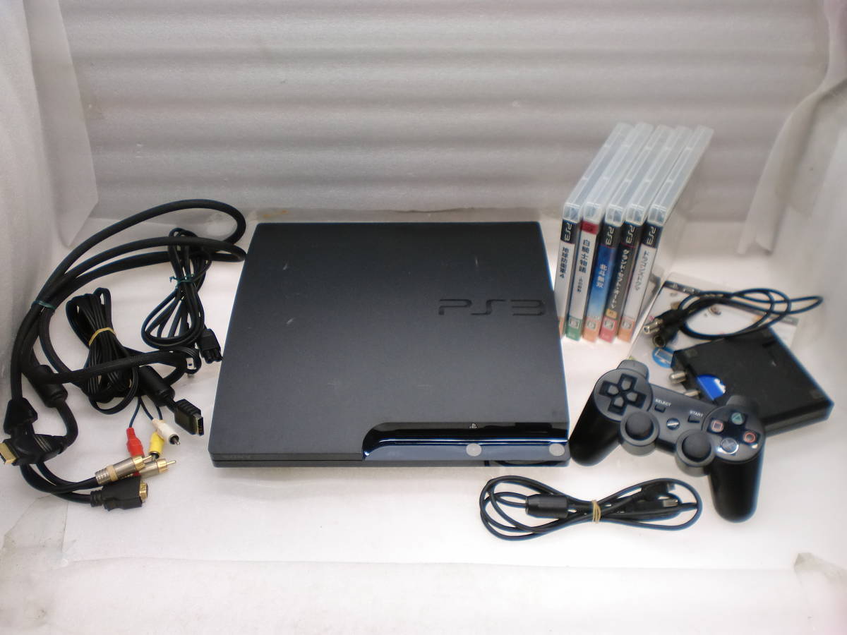 2309272 PS3本体(2500B)内蔵ソフト4本 地球防衛軍 ドラゴンズドグマ他 現状品拍卖