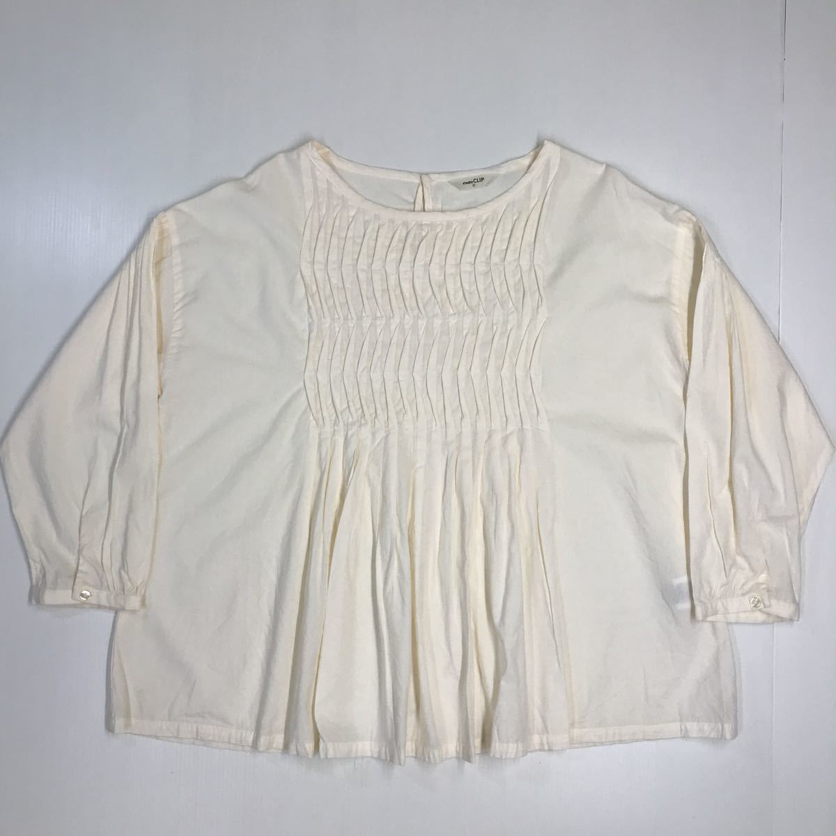 studio clip スタジオクリップ 七分袖 シャツ ブラウス チュニック レディース フリーサイズ 39-3a拍卖