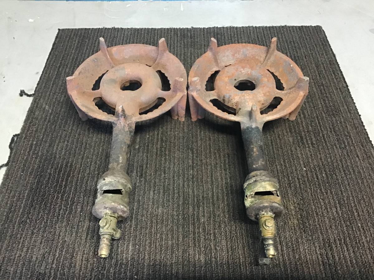 ★岐阜発 ③2個セット/業務用厨房機器/業務用卓上型ガスコンロ/鋳物一口ガスコンロ/飲食/中華レストラン/都市ガス用/現状品 R5.9/7★v拍卖