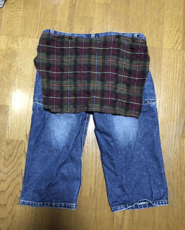 デニムハーフパンツ!バッグエプロン付き・サイズM拍卖