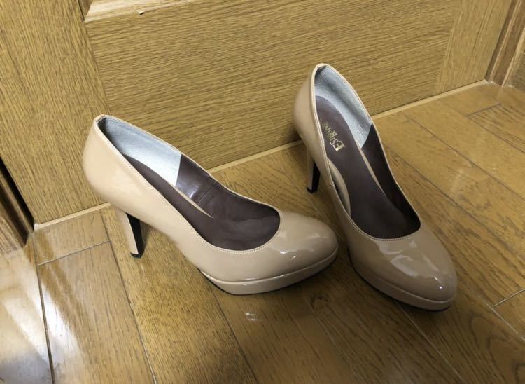 レディースハイヒール!茶系・サイズ24.5cm 新品未使用拍卖