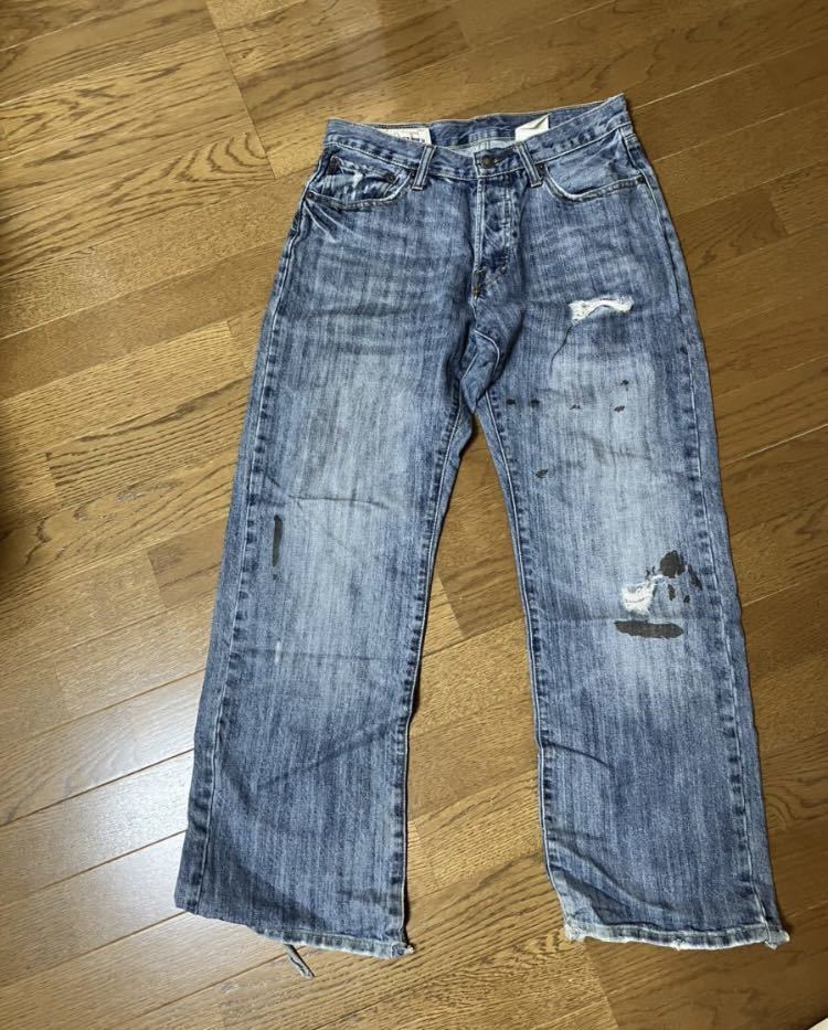 Abercrombie&Fitch!アバクロダメージデニム サイズ28拍卖