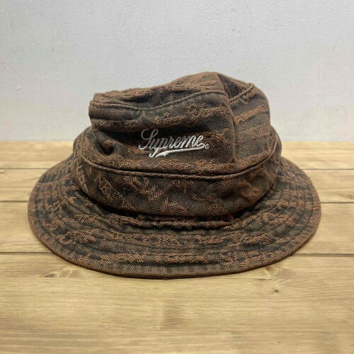 Supreme 22aw Multi Type Jacquard Denim Crusher Hat Size-S/M シュプリーム ジャガード デニム クラッシャーハット拍卖