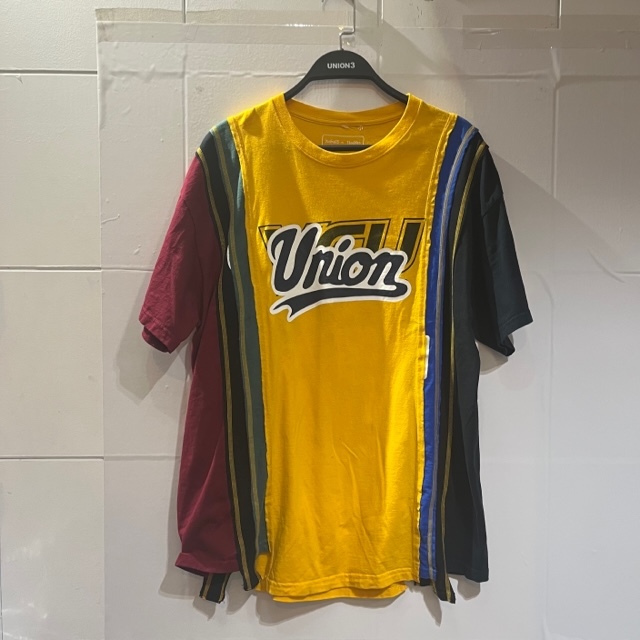 NEEDLES UNION 23ss REBUILD 7CUTS S/S TEE XLサイズ ニードルズ×ユニオン リビルド半袖Tシャツ拍卖