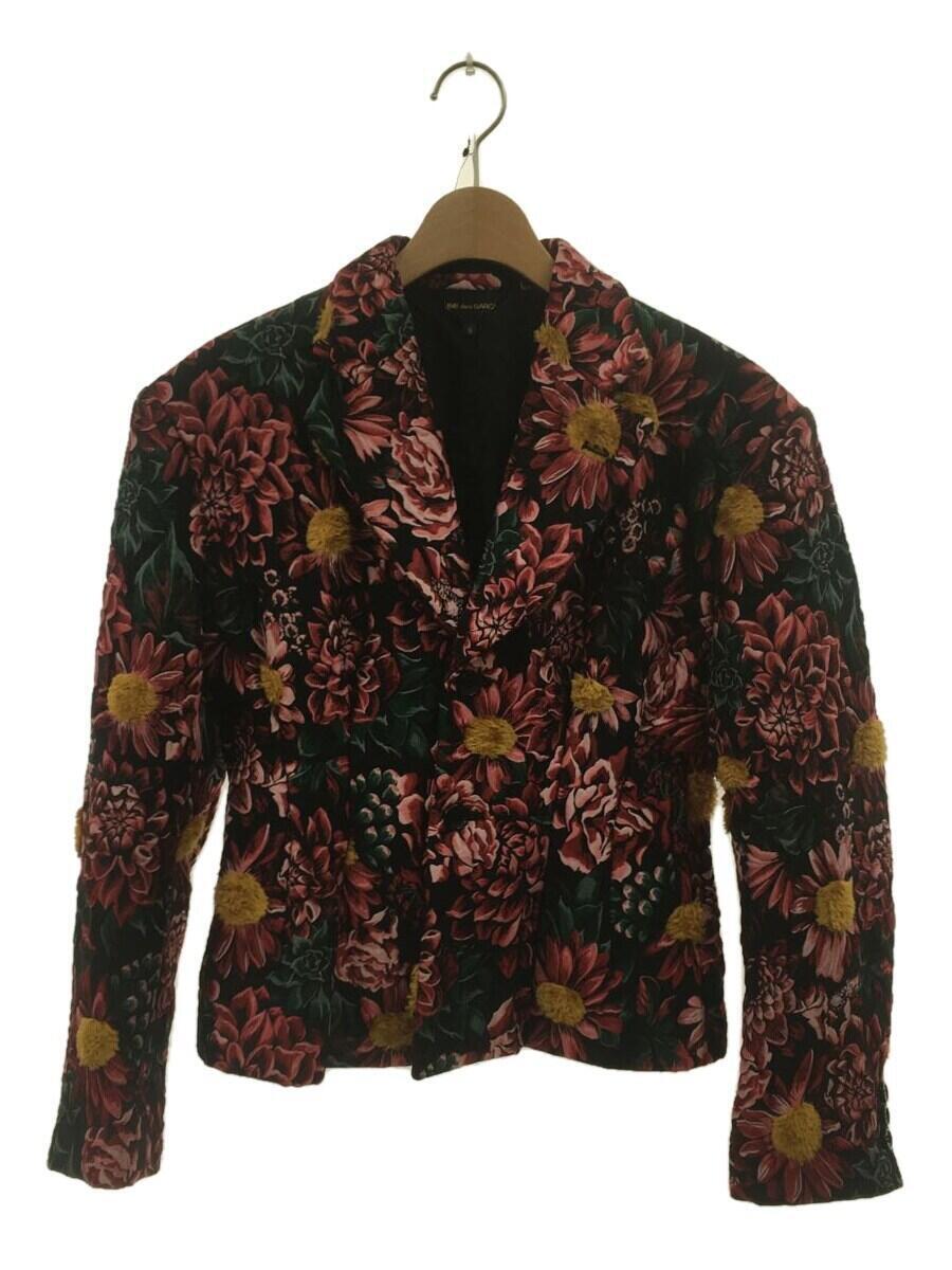 COMME des GARCONS◆テーラードジャケット/S/ポリエステル/BLK/花柄/GK-J022/23SS/AD2022拍卖