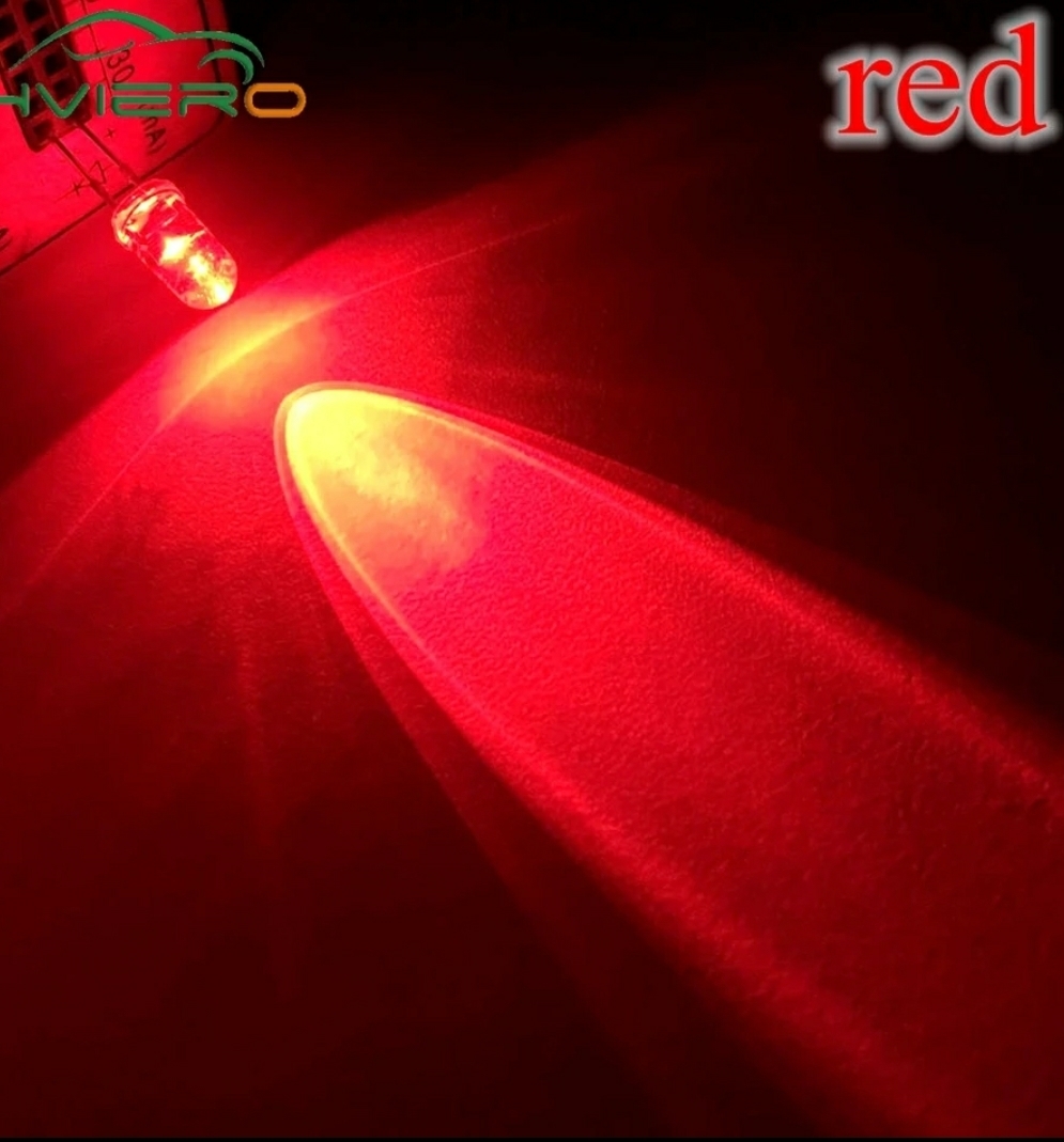 3mm led レッド 100個 抵抗セット拍卖