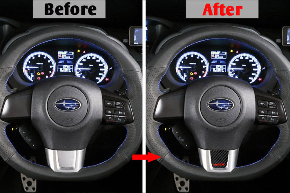 スバル WRX STI ステアリング ホイール 5Dカーボン ステッカー拍卖