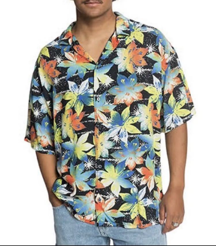 送料無料 新品 QUIKSILVER 半袖 シャツ M拍卖
