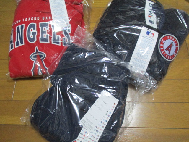 最後1 新品 ANGELS 3点セット パーカー フリース ジャケット スウェット パンツ Mサイズ MLB 正規品 エンジェルス 大谷翔平拍卖