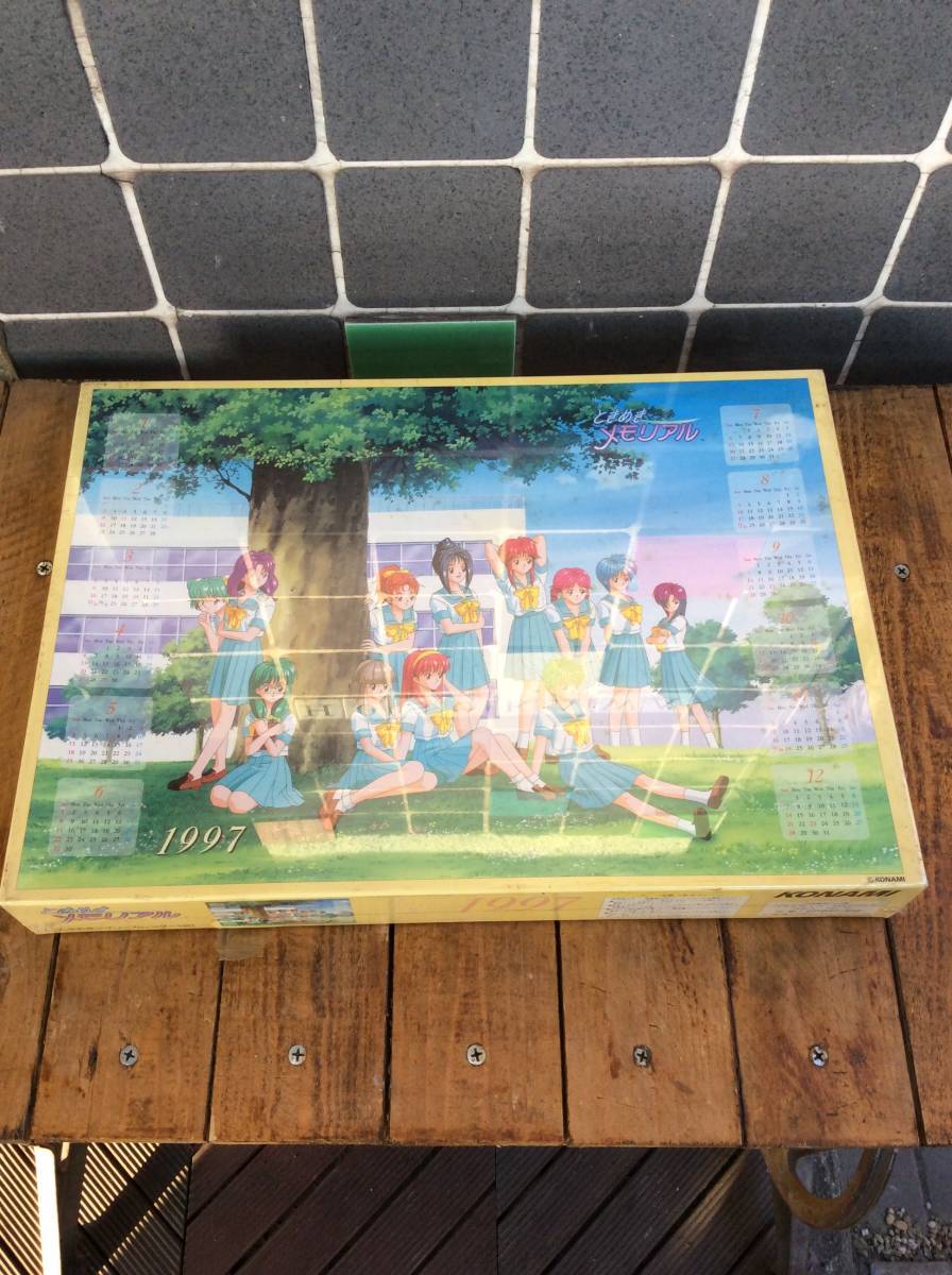 未開封 未使用 未組立 KONAMI コナミ ときめきメモリアル カレンダー 1997 1000ピース ジグソー パズル 日本製 ときメモ拍卖
