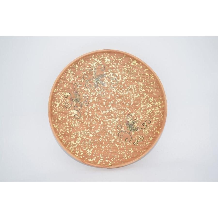 茶道具 干菓子器 松唐草 曲 干菓子盆 橋村 萬象 造 茶道 9304907拍卖