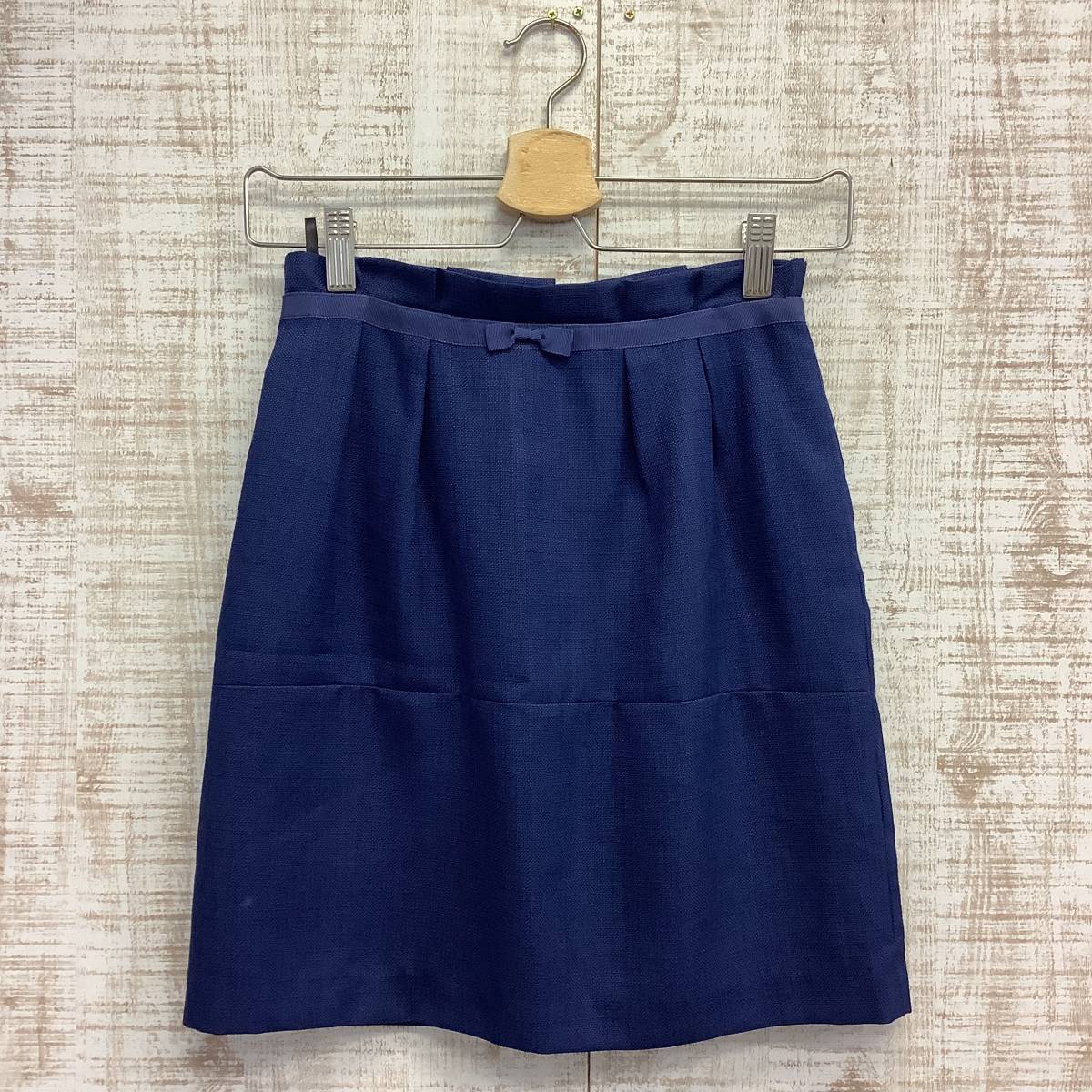 A433◇PROPORTION | プロポーション スカート 美品 ネイビー サイズ1拍卖