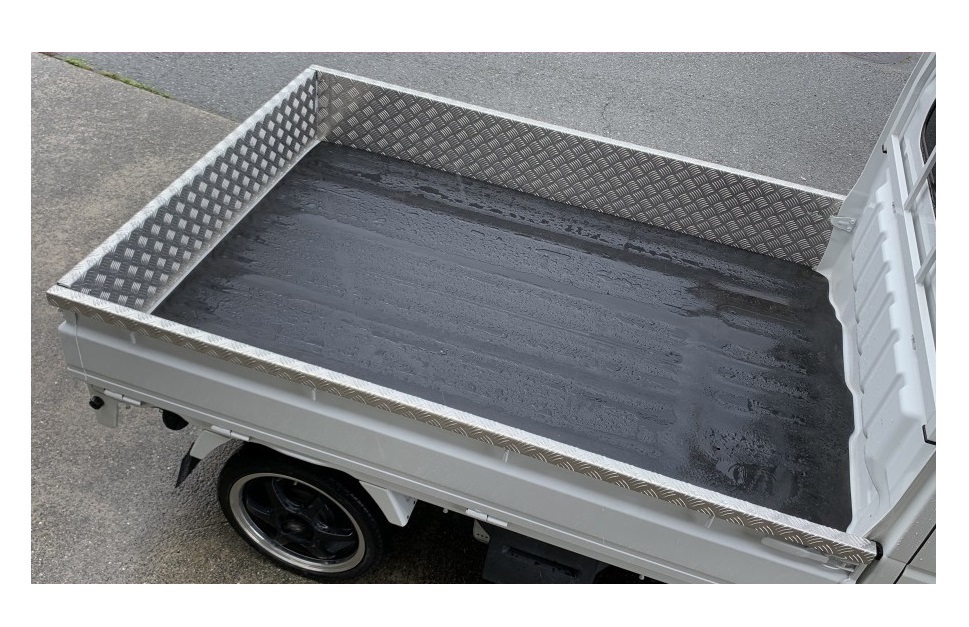 ◎軽トラ キャリィトラック DA16T(ゲートチェーン無し車両用) 荷台あおりインナーカバー 3枚SET アルミ縞板 拍卖