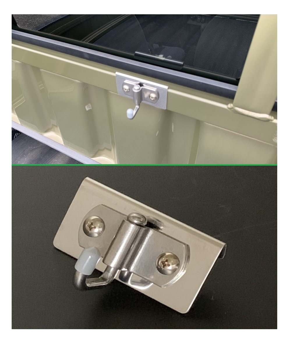 ☆軽トラック サンバーグランドキャブ S500J アングルポスト(鳥居)用 多目的ステンレスフック 1個 便利グッズ 拍卖