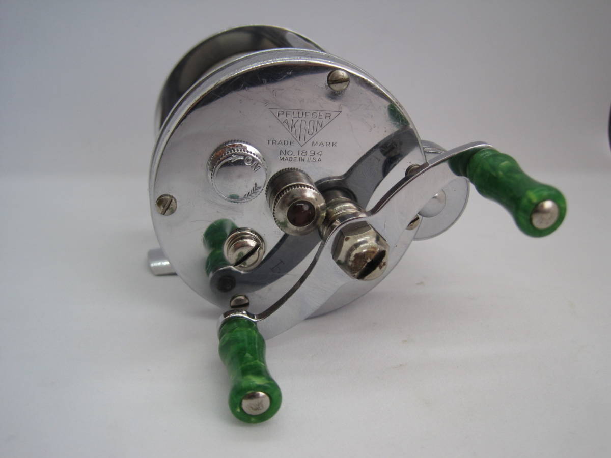 フルーガー アクロン1894 ダイレクトドライブリール 1940年代製 フルオリジナル ビンテージリール拍卖