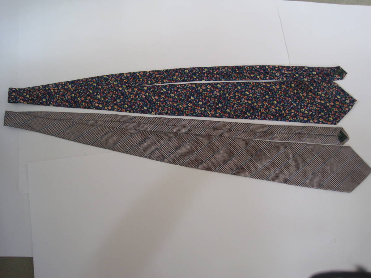 Ralph Lauren ラルフローレン ネクタイ 2本セット シルク100% 本物 中古拍卖