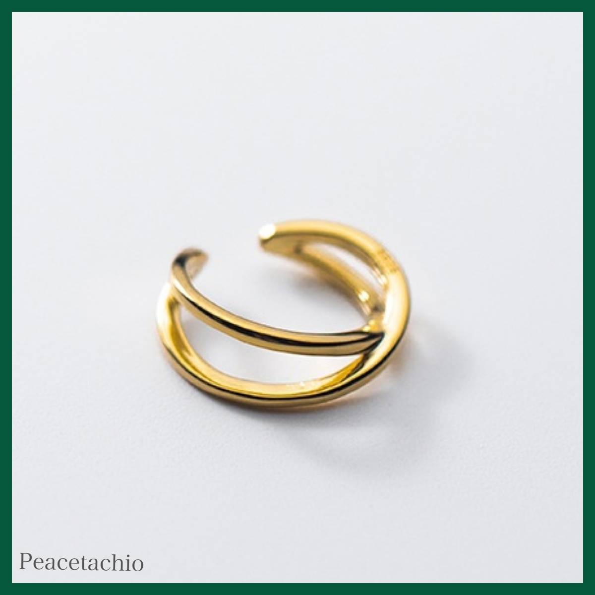 イヤカフ ノンホール Silver925 シルバー ゴールド 18Kコーティング クロス アレルギー対応 プレゼント ギフト ケース付き拍卖