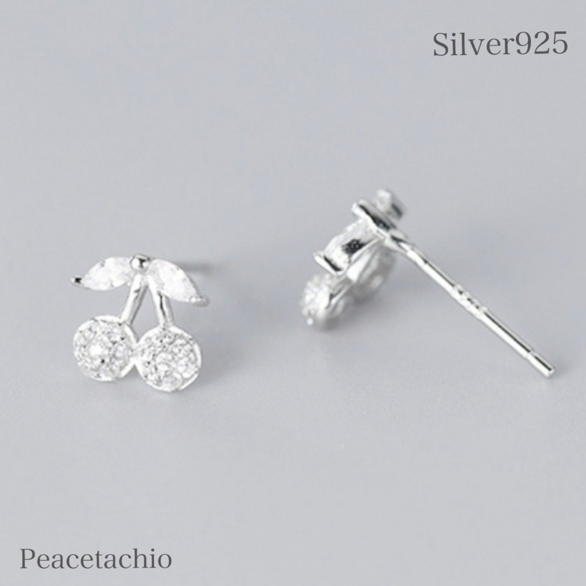ピアス シルバー925 Silver925 さくらんぼ プレゼント ギフト ケース付き拍卖