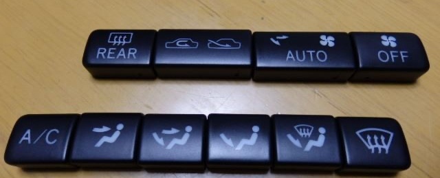【新品】トヨタ純正 スープラ JZA80 エアコンスイッチ パネルスイッチ エアコンボタン ヒータコントロール ノブ 10点セット拍卖