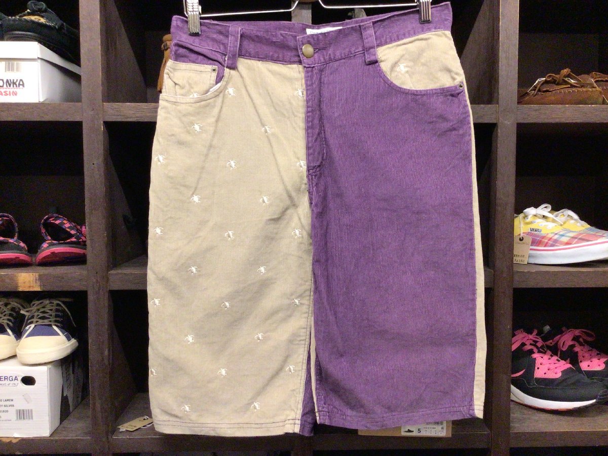 HULA LANI CRAZY PATTERN CORDUROY SHORTS SIZE L フラ ラニ クレイジー パターン コーデュロイ ショーツ 短パン拍卖