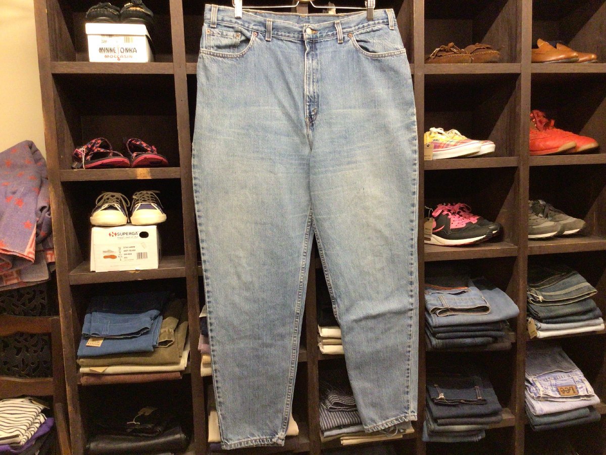 ビックサイズ 90' S MADE IN USA LEVI’S #550 TAPERD DENIM PANTS SIZE 40 アメリカ製 リーバイス テーパード デニム パンツ拍卖