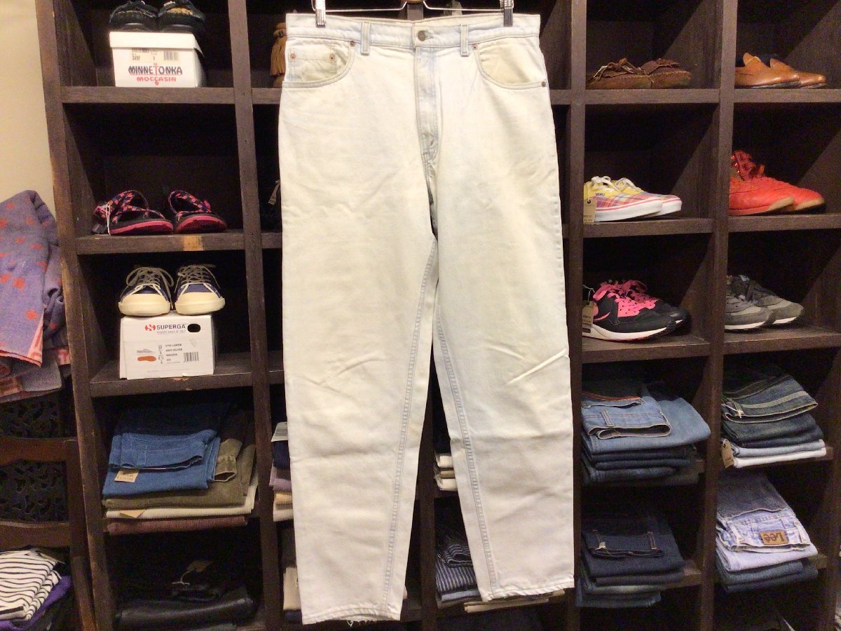 ビックサイズ 90'S MADE IN USA LEVI’S #550 TAPERED DENIM PANTS SIZE 36 アメリカ製 リーバイス テーパード デニム パンツ拍卖