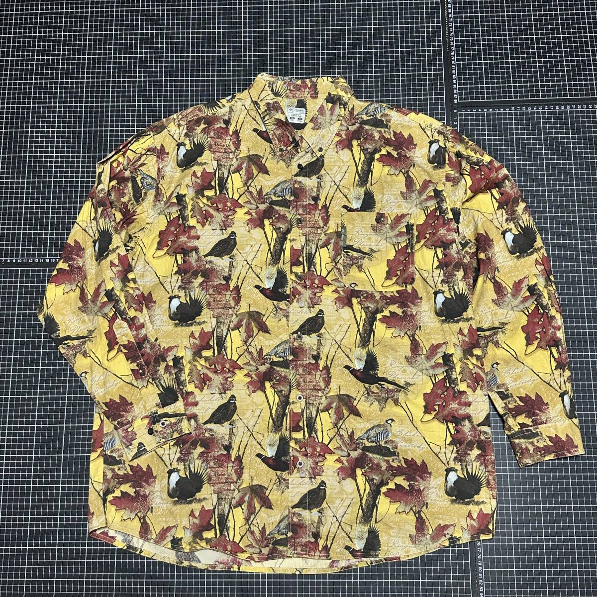 PHG『コロンビア』メンズXXL・総柄 ハンティング 狩猟 長袖シャツ 迷彩カモフラ拍卖