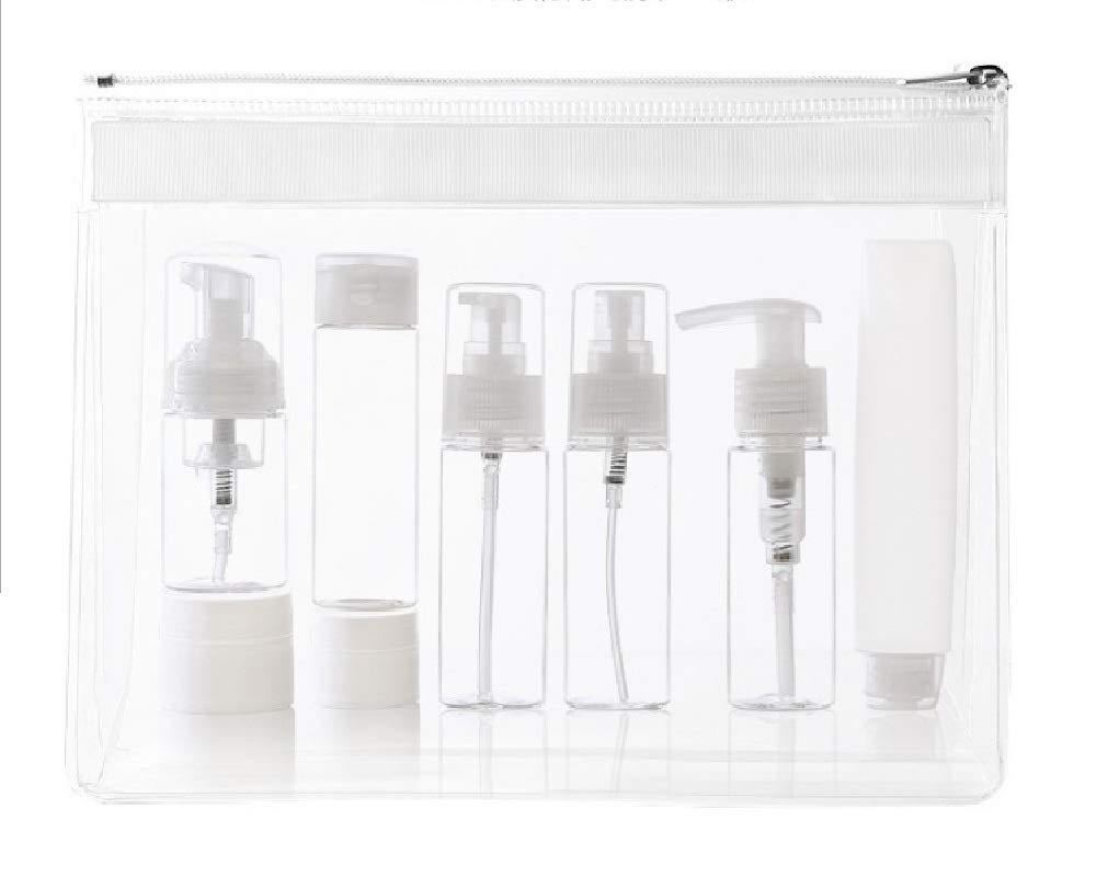 トラベルボトル 小分けボトル アルコール スプレーボトル 詰替ボトル 漏れ防止 軽量 携帯用 旅行ボトル 収納ポーチ付 (8点セット)拍卖