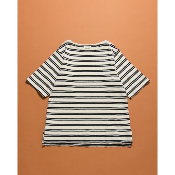 Acne Studios アクネ ストゥディオズ Nimes Short PSS17 半袖ボーダーカットソー コットン S m0002-11-063拍卖