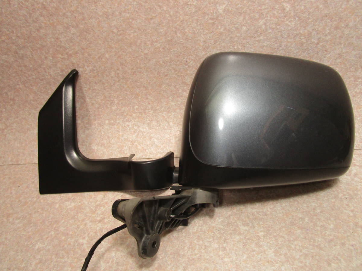 ワゴンR MH22S ドアミラー 左 5ピン ZY4 アズールグレーパールメタリック カバー突起折れ拍卖