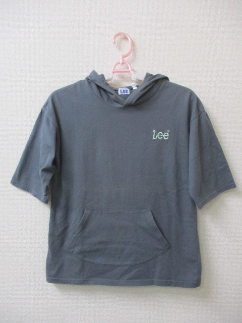 Lee Tシャツ キッズ 155cm グレー・グリーン系 フード 刺繍・プリント 拍卖
