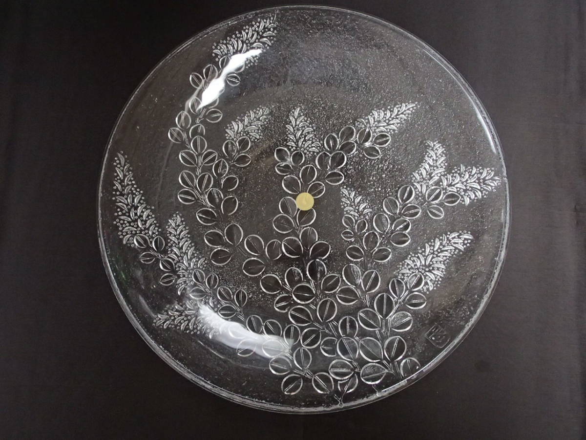 ガラス大皿( 直径・・・28.5cm )・・・5枚 【 萩 】 ( 未使用・USED混在 )拍卖
