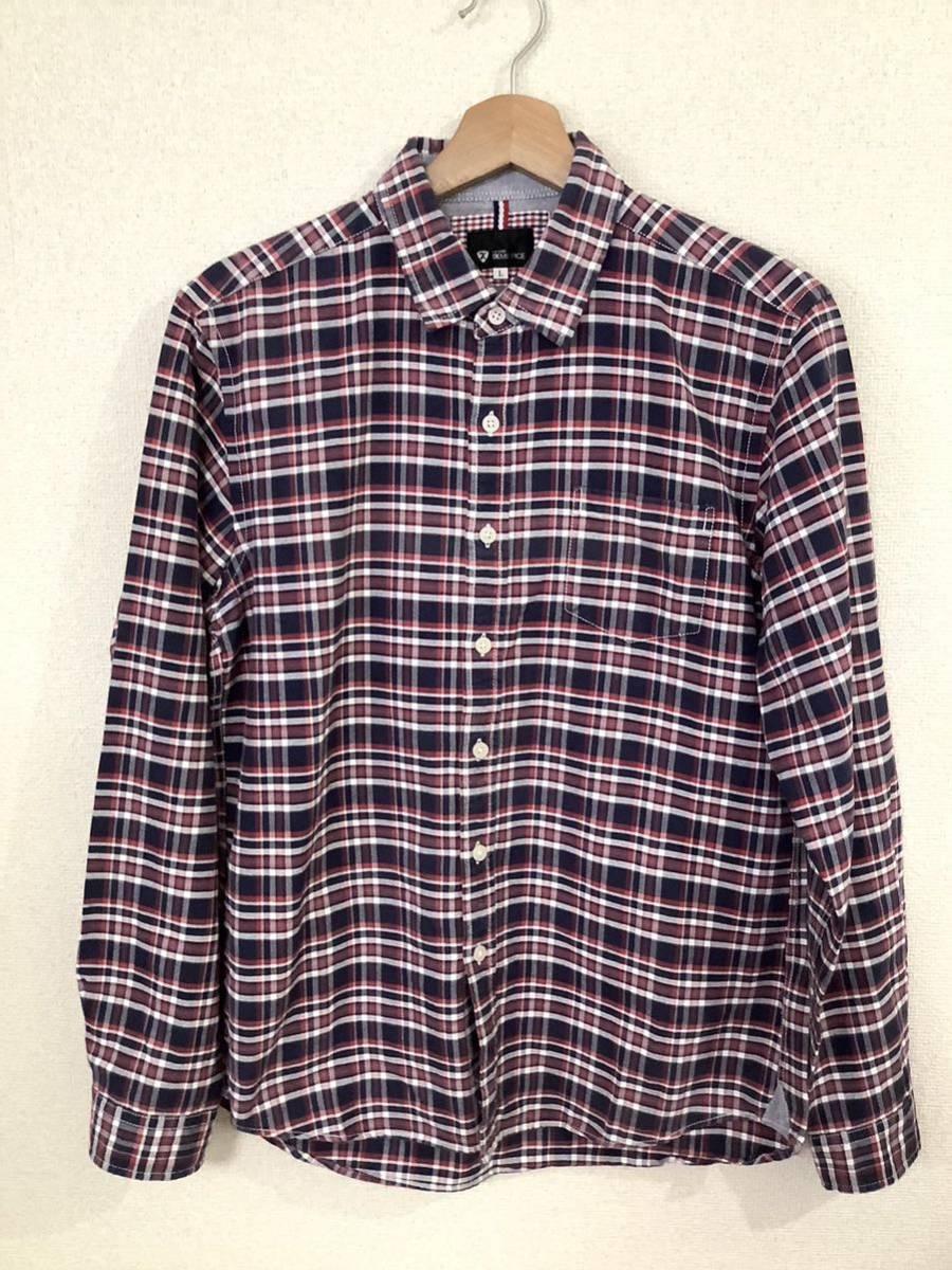 THE SHOP TK MIXPICE タケオキクチ チェック柄 長袖シャツ コットンシャツ セレクト メンズ 古着 L拍卖