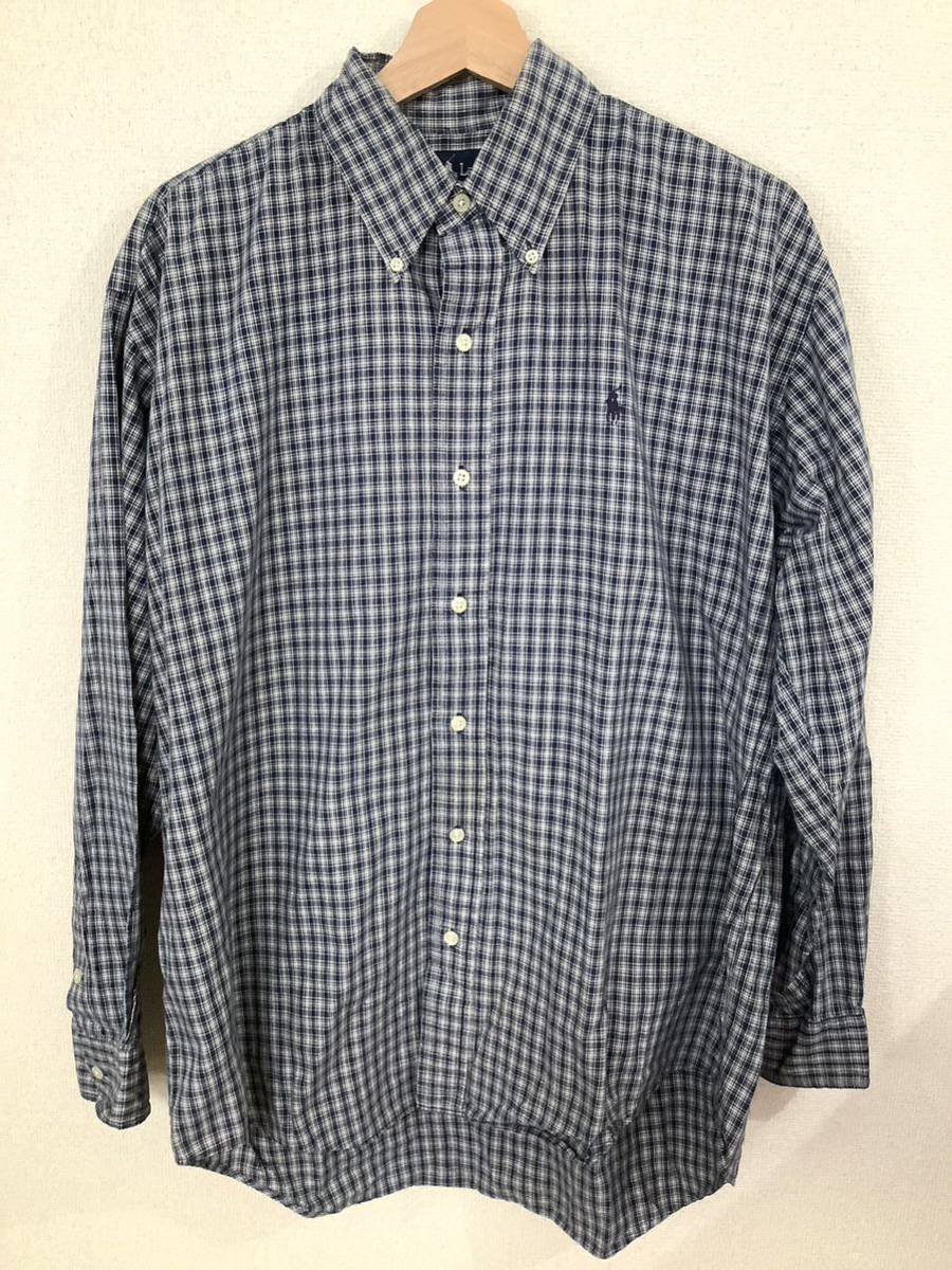 RALPHLAUREN ラルフローレン BLARE ブレア チェック柄 ボタンダウンシャツ コットンシャツ セレクト ビンテージ 古着拍卖