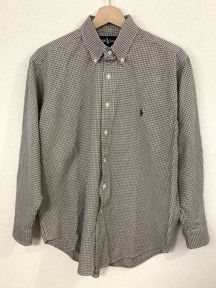 RALPHLAUREN ラルフローレン BLAKE ブレイク チェック柄 ボタンダウンシャツ 長袖シャツ ビンテージ セレクト 古着拍卖