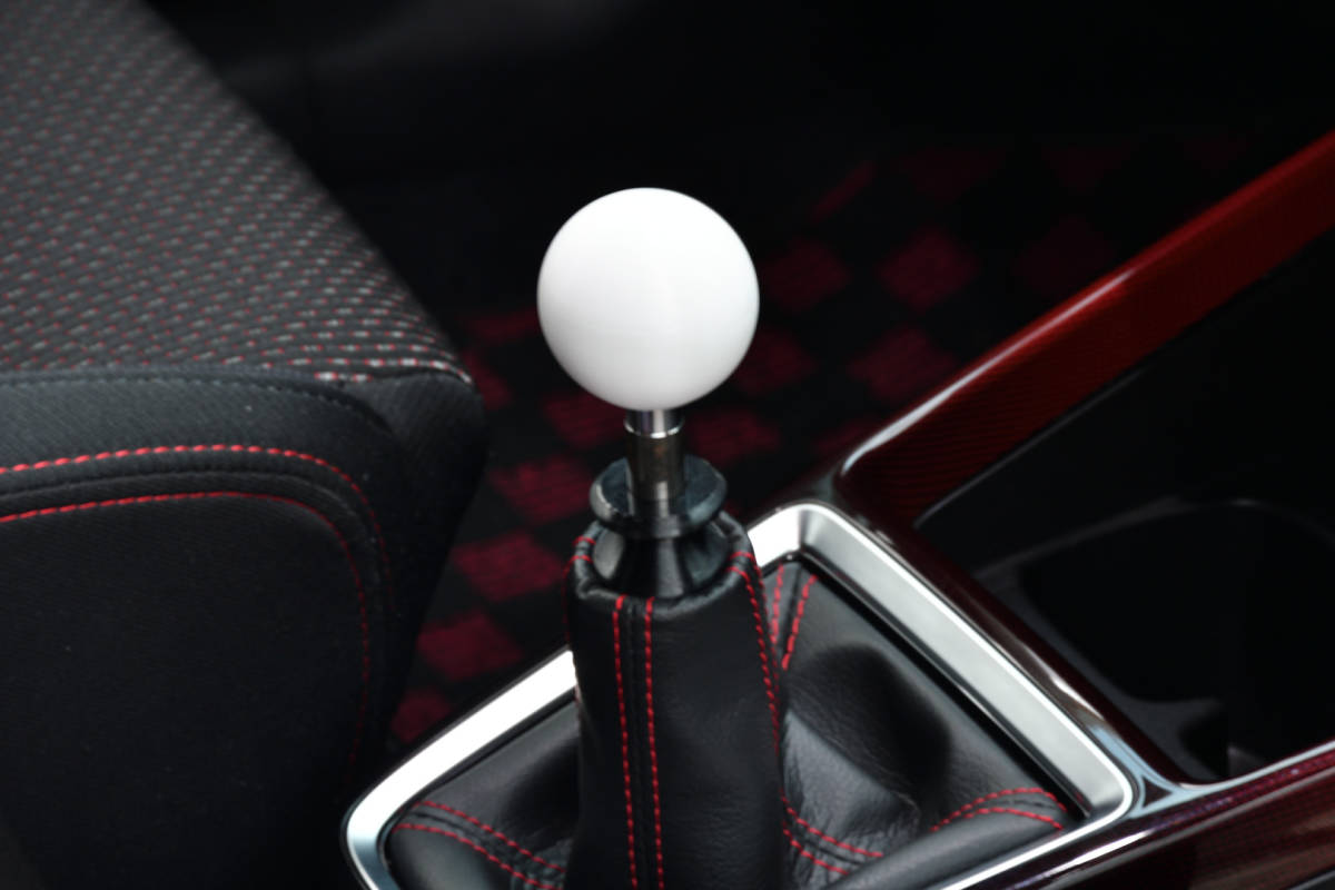 ホワイト×ブラック スイフトスポーツ ZC33S リバースノブ 丸型シフトノブ セット 3Dプリンター製 ポリカーボネート拍卖