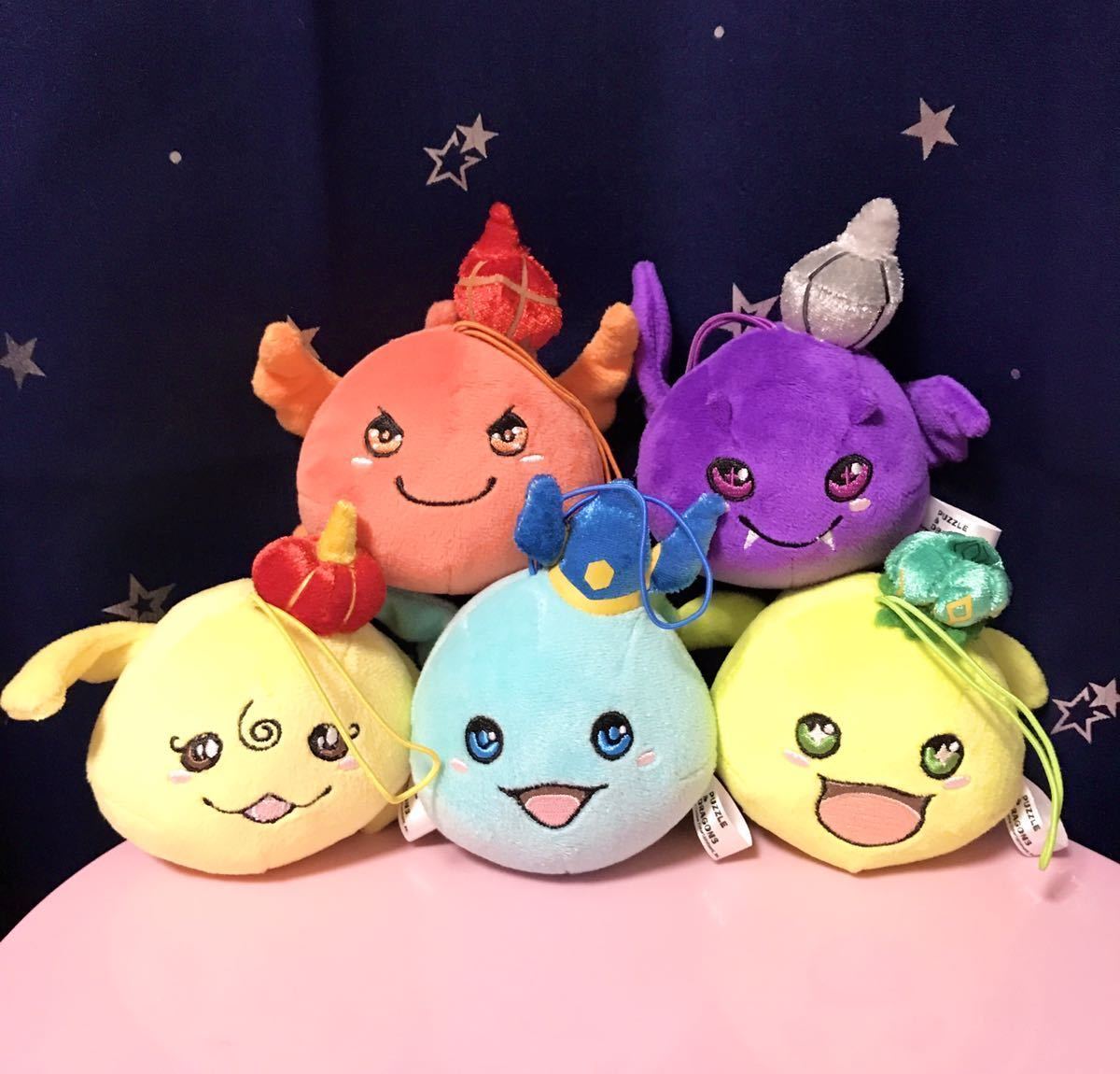 パズドラ 全5種セット キングりんマスコット パズル&ドラゴンズ ぬいぐるみ拍卖