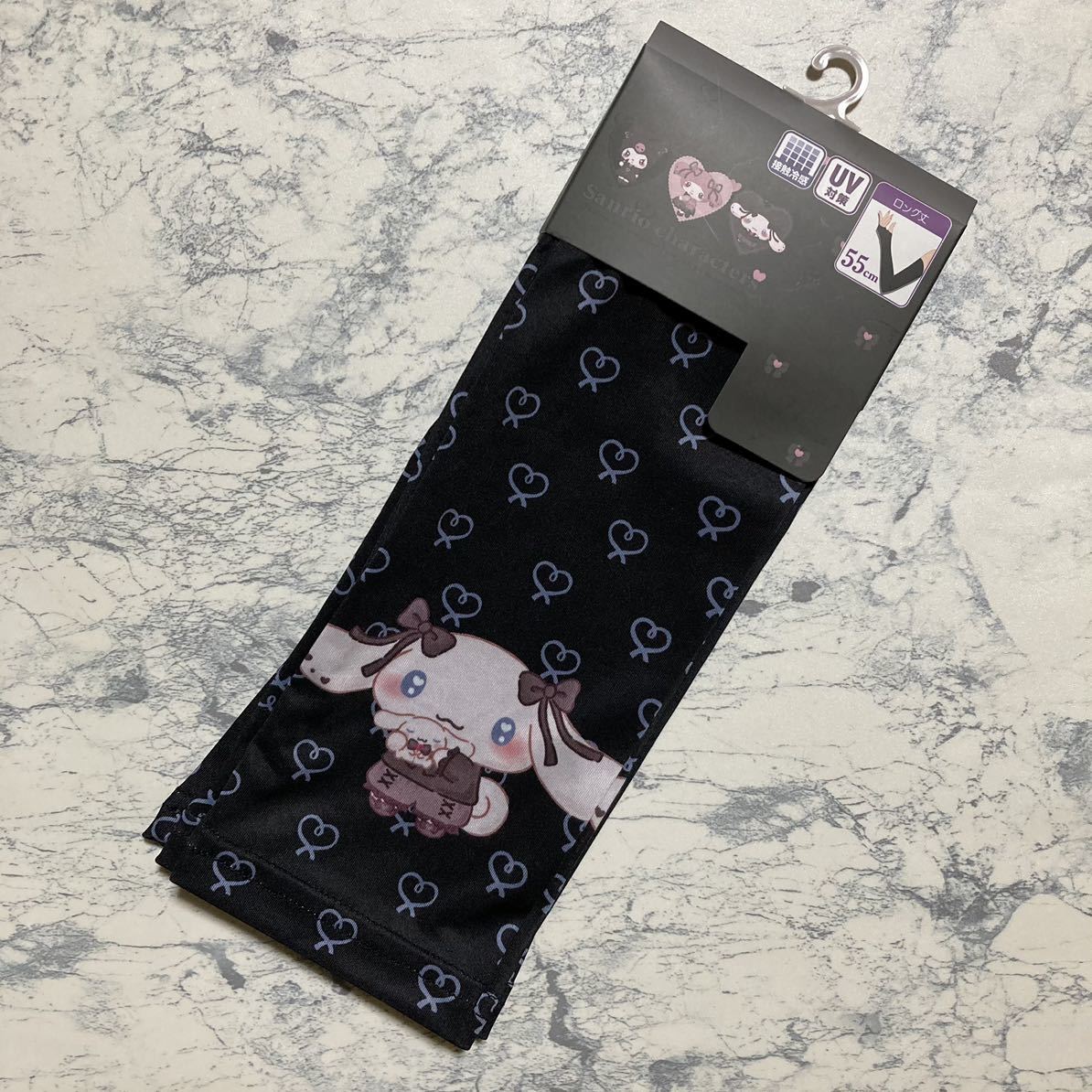 新品未使用 サンリオ シナモロール UV対策 接触冷感 ロング丈 アームカバー拍卖