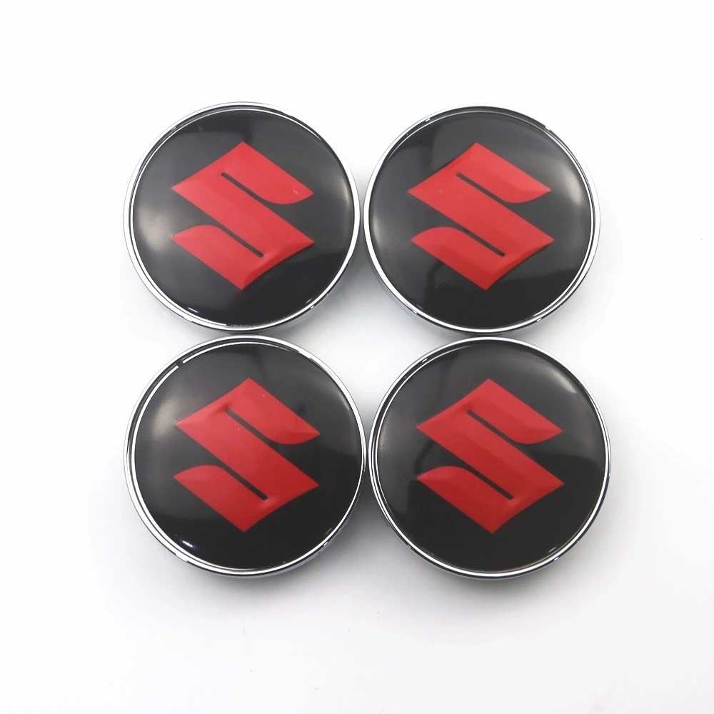 【ゆうパケット送料込】SUZUKI ホイールキャップ(メッキシルバー)+シール 60mm 一台分(4個) ⑥ スズキ拍卖