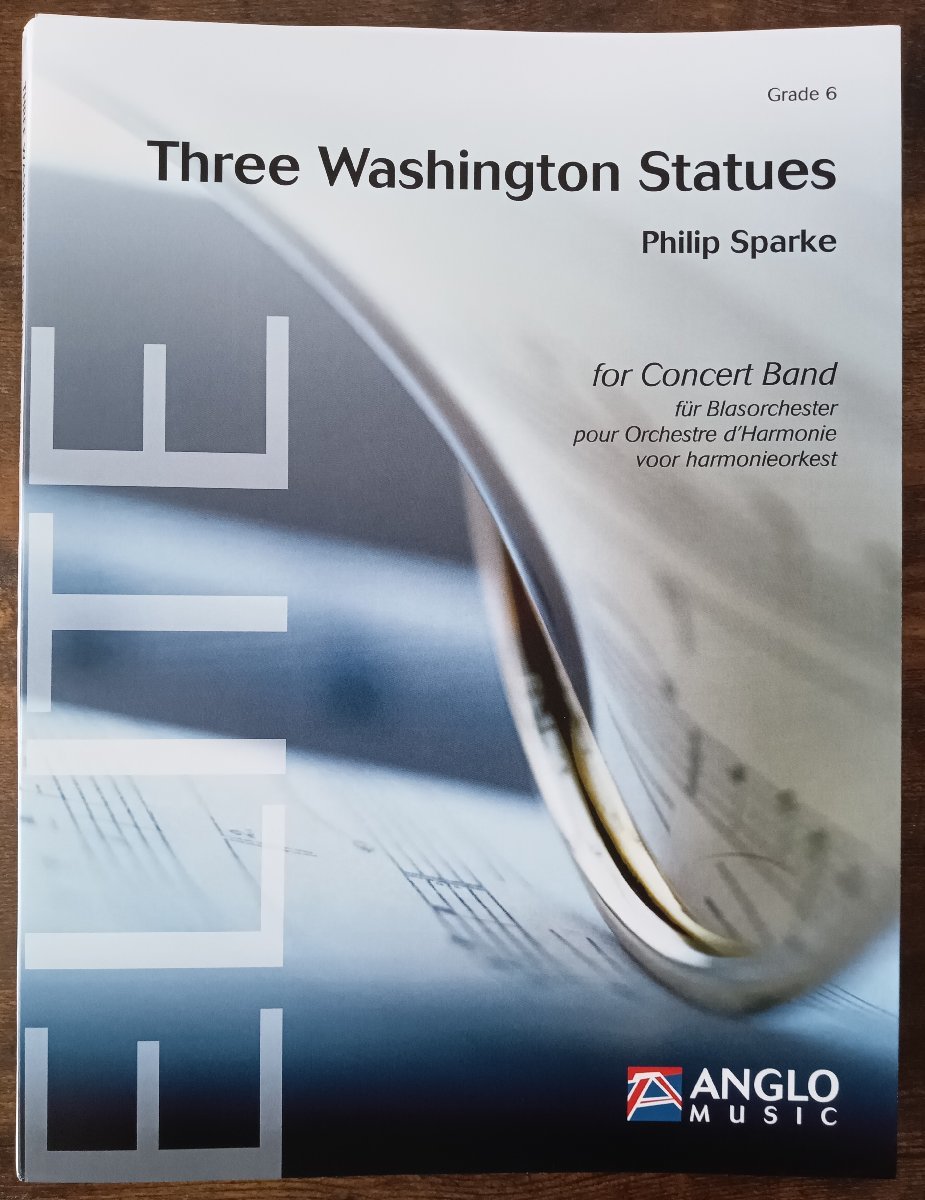 送料無料 吹奏楽楽譜 フィリップ・スパーク:3つのワシントンの彫像 試聴可 スコア・パート譜セット スリー・ワシントン・スタチュー拍卖