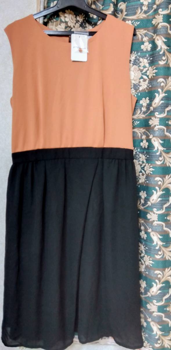 ミューズ・MEW'S REFINED CLOTHES; ドッキングワンピースドレス 夏秋冬にピッタリ☆ウェスト部分がゴムで楽ちん!簡単コーデ!神戸で購入拍卖