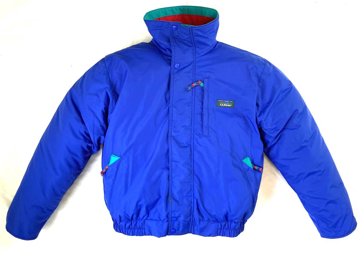 90s L.L.bean ナイロンジャケット LLビーン 青 ビンテージ拍卖