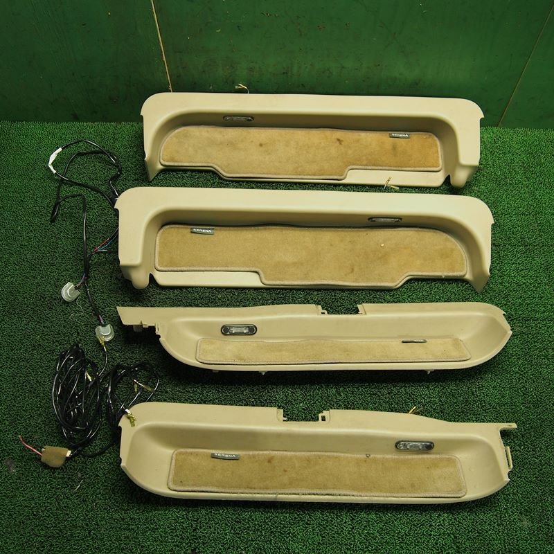 『psi』 日産 C25 CC25 セレナ 純正オプション ウェルカムフットランプ6点セット スカッフプレート付き拍卖