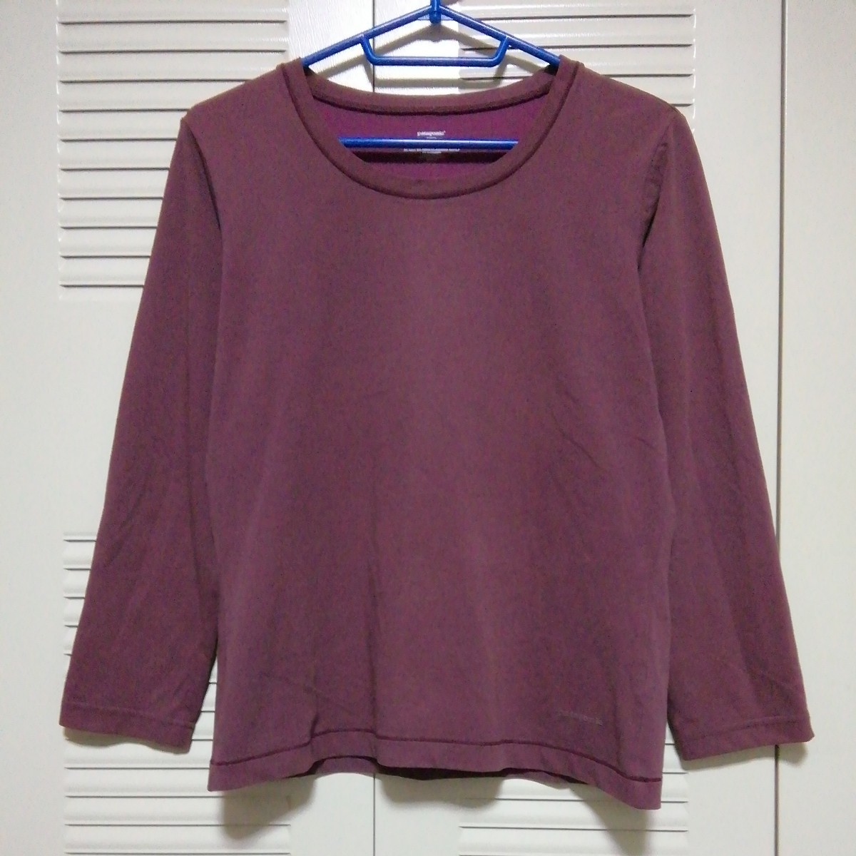 ★【古着】patagonia(パタゴニア) 長袖シャツ(カットソー) Mサイズ あずき色 女性用拍卖