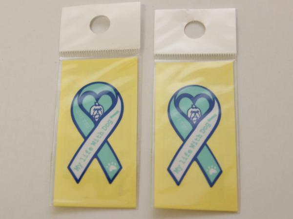 シーズーのリボンステッカー2枚セット拍卖