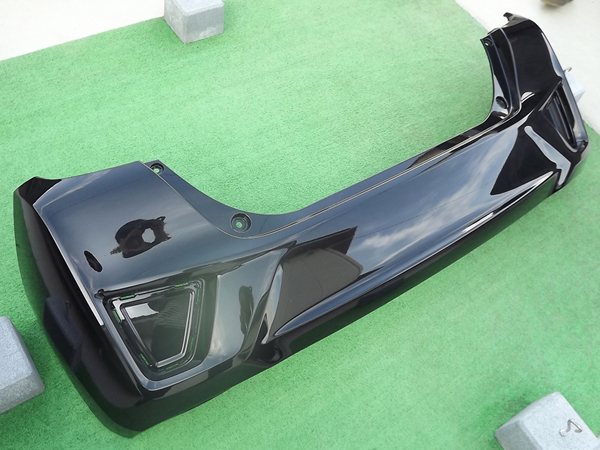 ★準良品,送料安,ブラックパール,前期/中期★フィットGK3/GK4/GK5/GK6リアバンパー★フィットハイブリッドGP5/GP6,純正,リヤバンパー黒Re:P拍卖