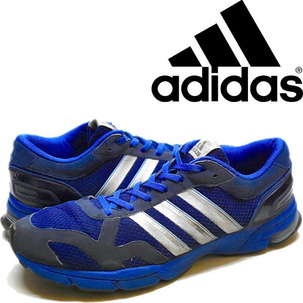 1点物◆アディダスadidasランニングスニーカー古着メンズ29.5レディースOKアメカジ90sストリート/スポーツシューズ厚底ダッド紺青370205拍卖