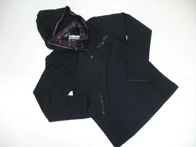 【KCM】on-278-L★タグなし新品★【Deux CONCEPT LABO/ドゥコンセプトラボ】メンズ重ね着風 フード付カットソー L ネイビー拍卖