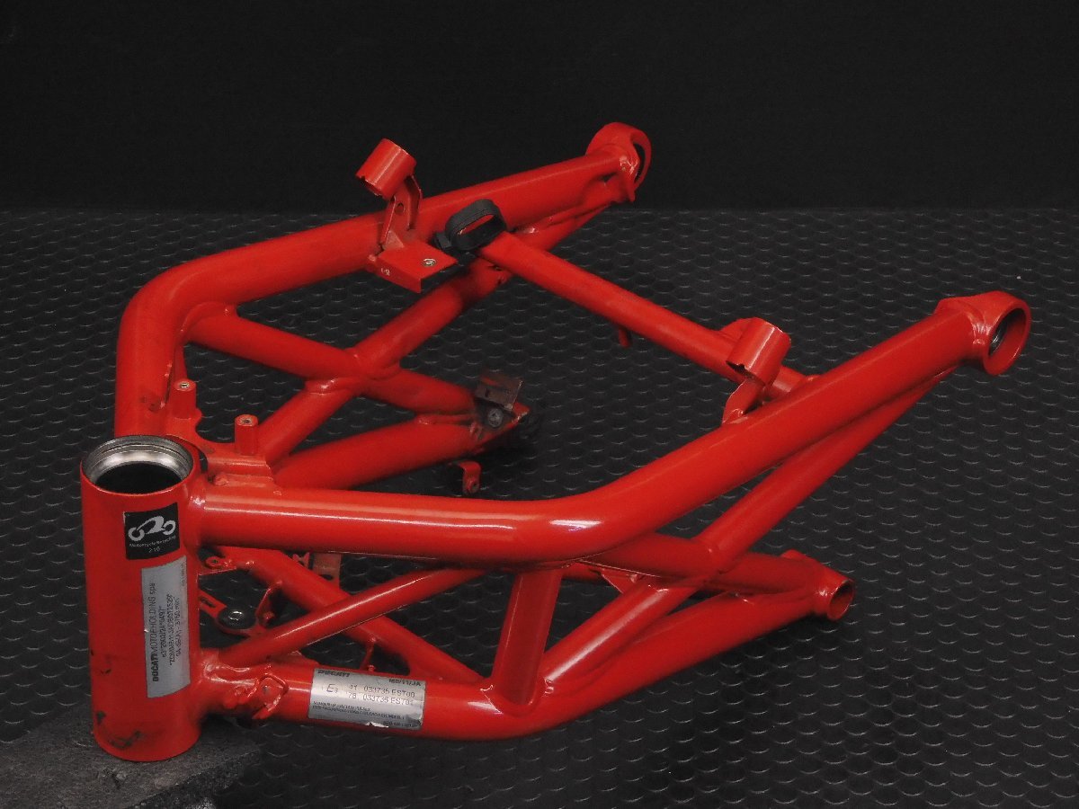 140【評価S】DUCATI ドゥカティ モンスター 1100 EVO 2013 実動 純正 フレーム 赤 正規登録 書類 付 走行距離42,875km ZDM916W4C004***拍卖