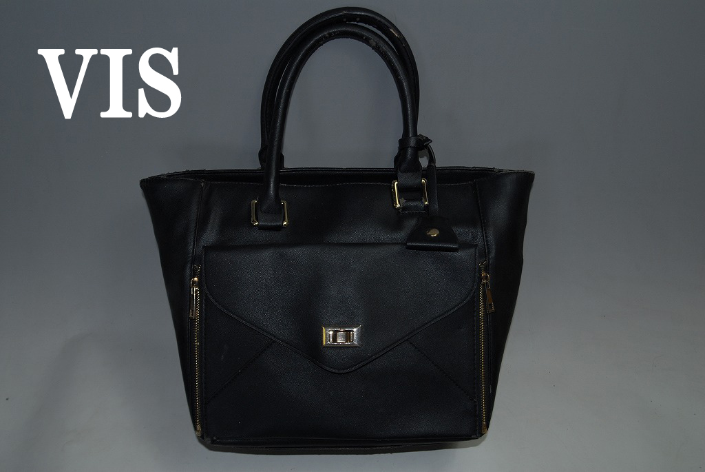 ◆DSC3606◆驚愕の最終価格!他でも出品中!完売必至!◆VIS◆黒/人気ベストセラーモデル!今季注目のデザイン!ハンド/トート/バッグ拍卖